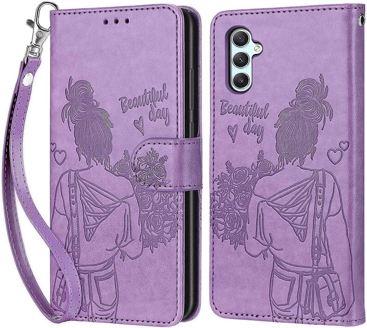 Telefoonhoesje voor Samsung Galaxy A34 5G, paars