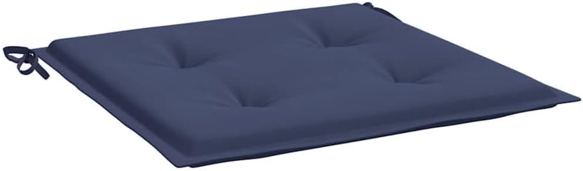 4 stuks, marineblauw, 40 x 40 x 4 cm, Oxford-weefsel, waterafstotend, zitkussen voor palletmeubels met schuimvulling, antislip door koorden, voor tuin