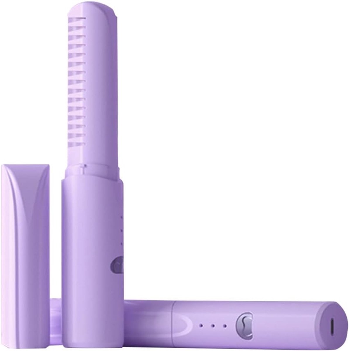 Nieuwe Oplaadbare Mini Draadloze Stijltang Anti-Brandwonden Draadloze Stijltang Borstel USB Oplaadbare Draagbare 2-in-1 Negatieve Ionen stijltang Styling Kam