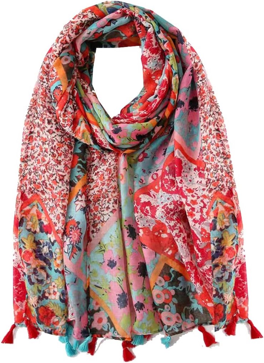 Stola voor dames, hoofddoek, halsdoek, feestelijke stola, zomersjaal, zonwering, sjaal voor zandstrand