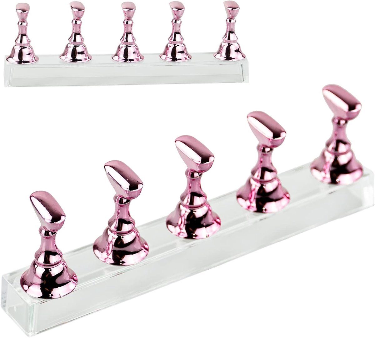Standaard weergavehouder voor Nagelkunstpraktijk Transparant Acryl, Transparant Acryl Nagelhouder, Nepnagel Stand Manicure Nagelweergave, Nagelpraktijk Displaybord