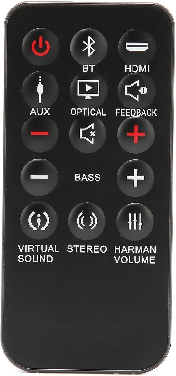 Afstandsbediening voor, Voor Cinema Soundbar SB250 Afstandsbediening Volledige Functie Soundbar Afstandsbediening Vervanging: