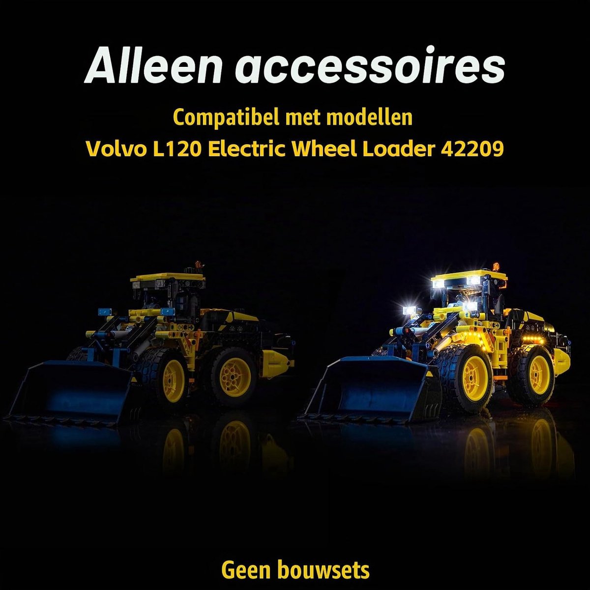 Compatibel met Lego Volvo L120 Electric Wheel Loader 42209 (geen model), decoratieset compatibel met Lego 42209 Volvo L120 elektrische wiellader, creatief speelgoed — cadeau in Cadeau-ideeën - foto 6