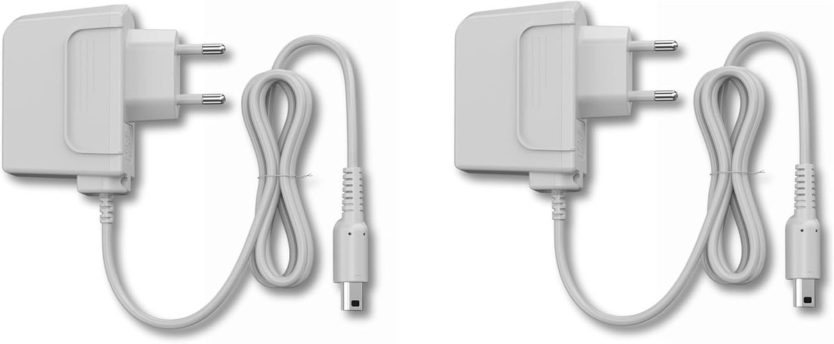 2X Oplader compatibel met Nintendo 3DS 2DS DSi 3DS XL EU Charger