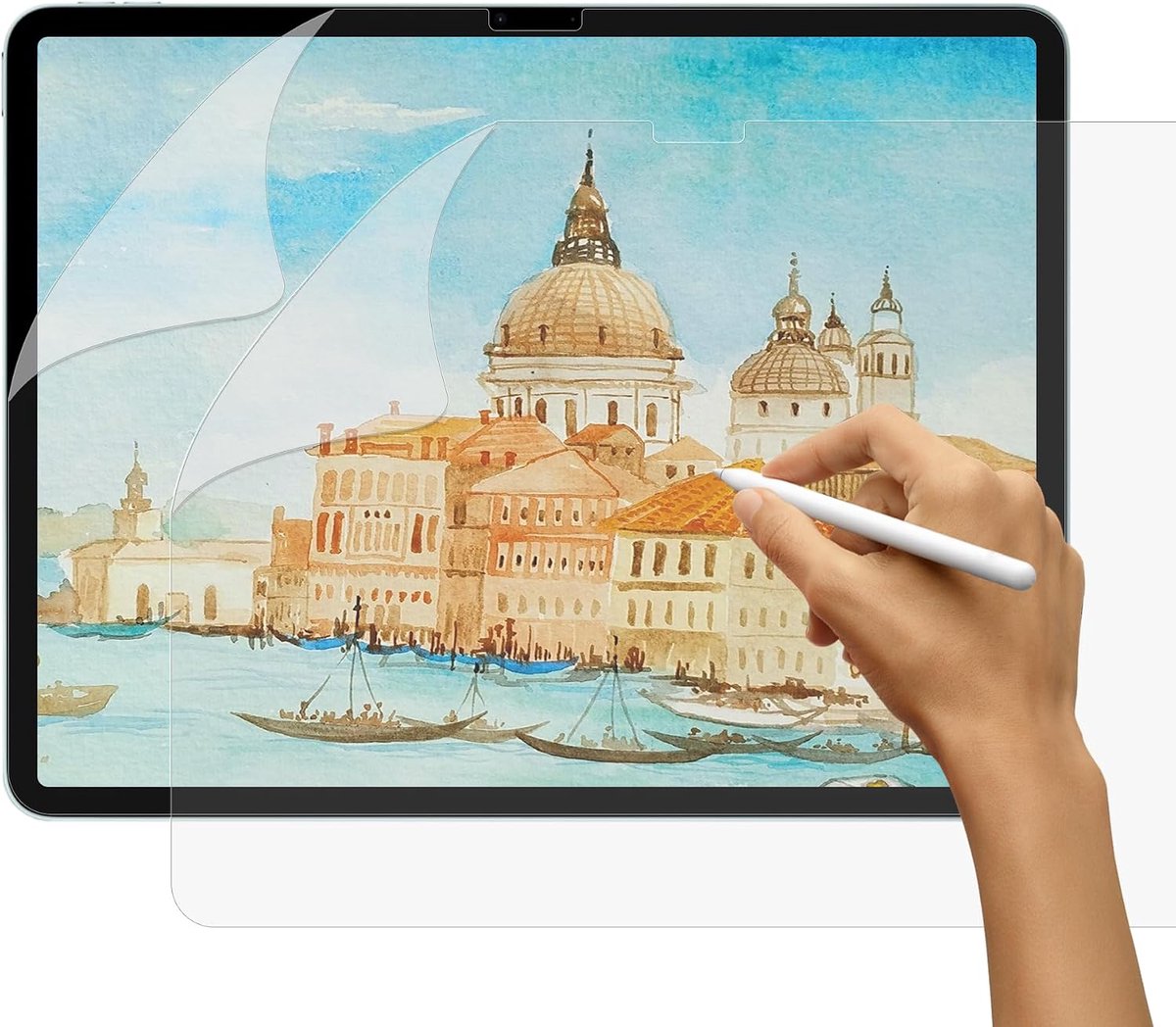 [2 stuks] papiereffect displaybeschermfolie voor iPad Air 13 inch (2026 M4/2025 M3/2024 M2), Feel Like Matte Paper PET-folie voor het tekenen van schetsen en schrijven