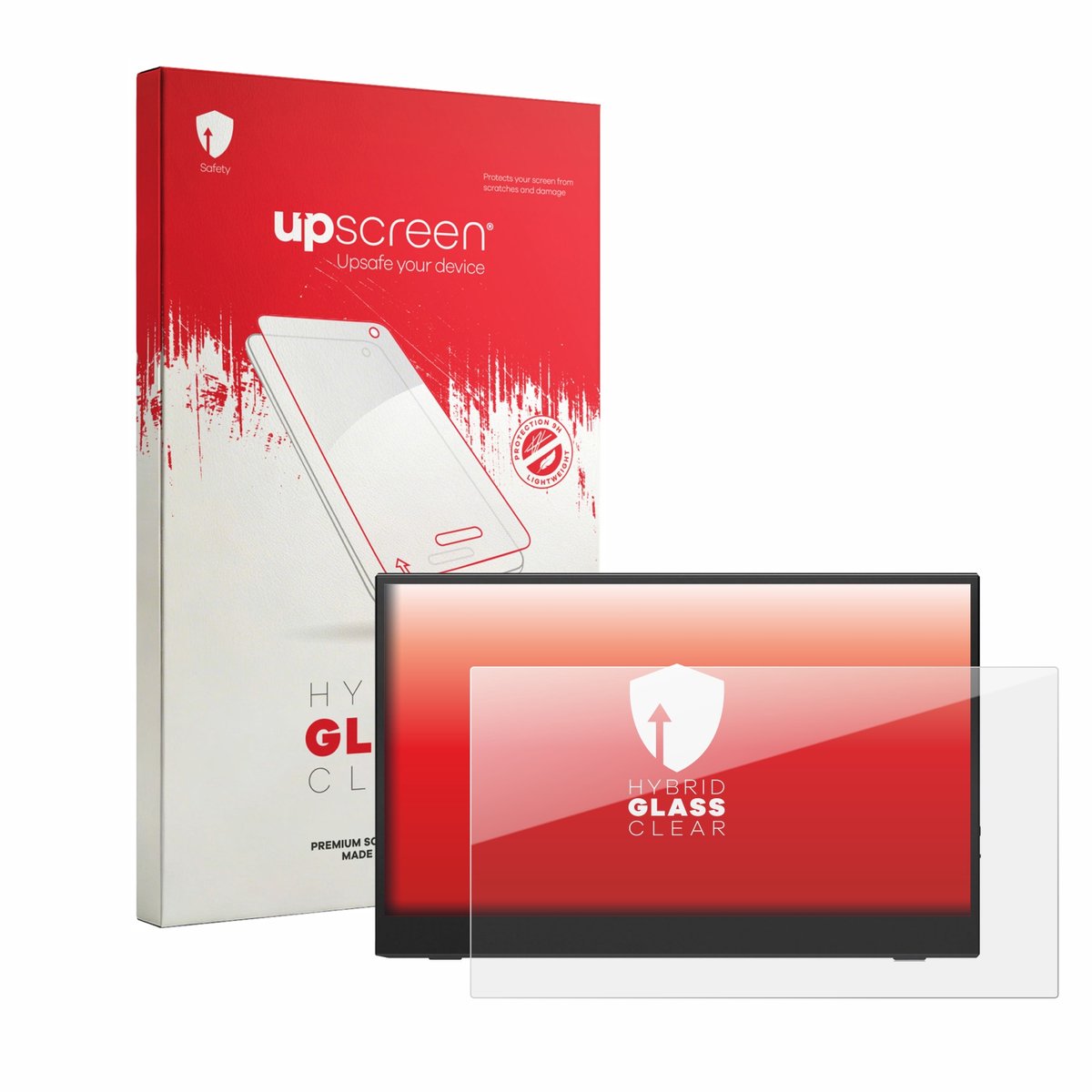 upscreen - Screenprotector voor HGFRTEE B156-SZF06L6 15.6" - Folie Beschermfolie Beschermglas transparant