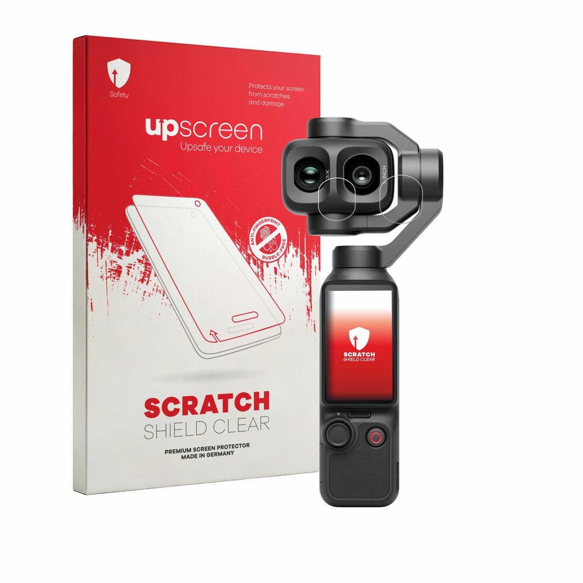 upscreen - Screenprotector voor DJI Osmo Pocket 4P (Lens) - Folie Beschermfolie transparant