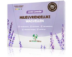 Mr. Green Mind Wasstrips - 120 Wasbeurten -- Lovely lavender- Wasmiddel Wasmiddeldoekjes incl. wasverzachter