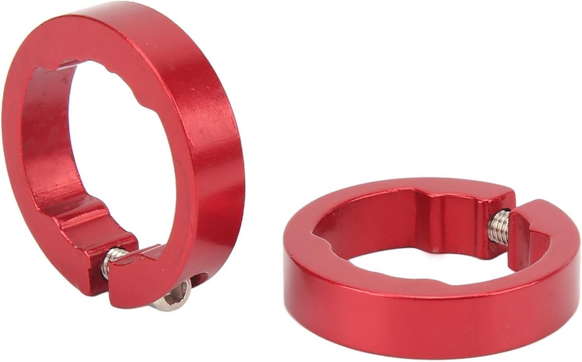 Aluminium Fietshandvat Klemmen en Ringen, 2 Stuks Grip Lock On Caps voor 22.2mm Fietsstuur, Fietsaccessoires en Handlebar Upgrade