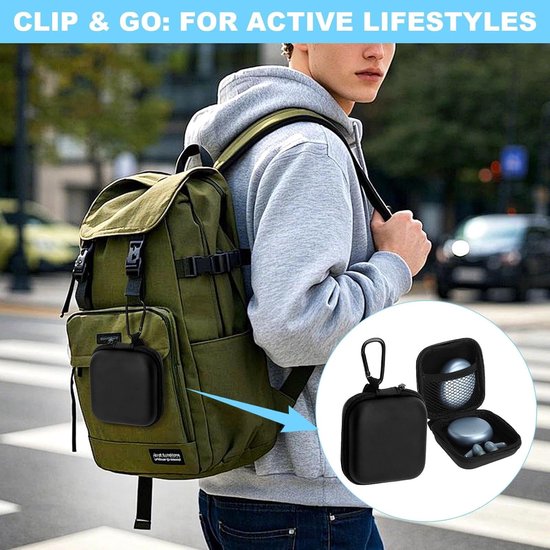 2 stuks mini-hoofdtelefoontas, hoofdtelefoontas, case, hoes voor AirPods Pro 3, headset-opbergtas, hoofdtelefoon, beschermtas, stootvaste oordopjes, hoes, etui voor in-ear oordopjes, MP3-speler — afbeelding 4