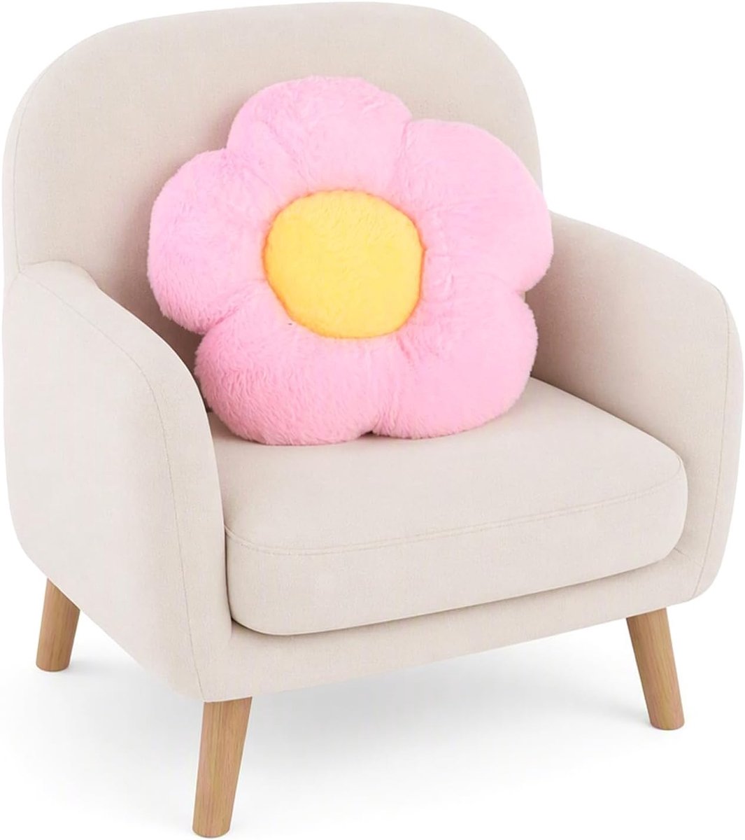 Bloemenkussen, 35 cm, bloemenpatroon, comfortabel, decoratief accessoire voor bank, bed, stoel en auto, ideaal voor woonkamer en slaapkamer
