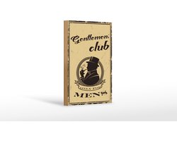 Holzschild Hinweis 30x40 cm Gentlemen´s Club only for mens Schild
