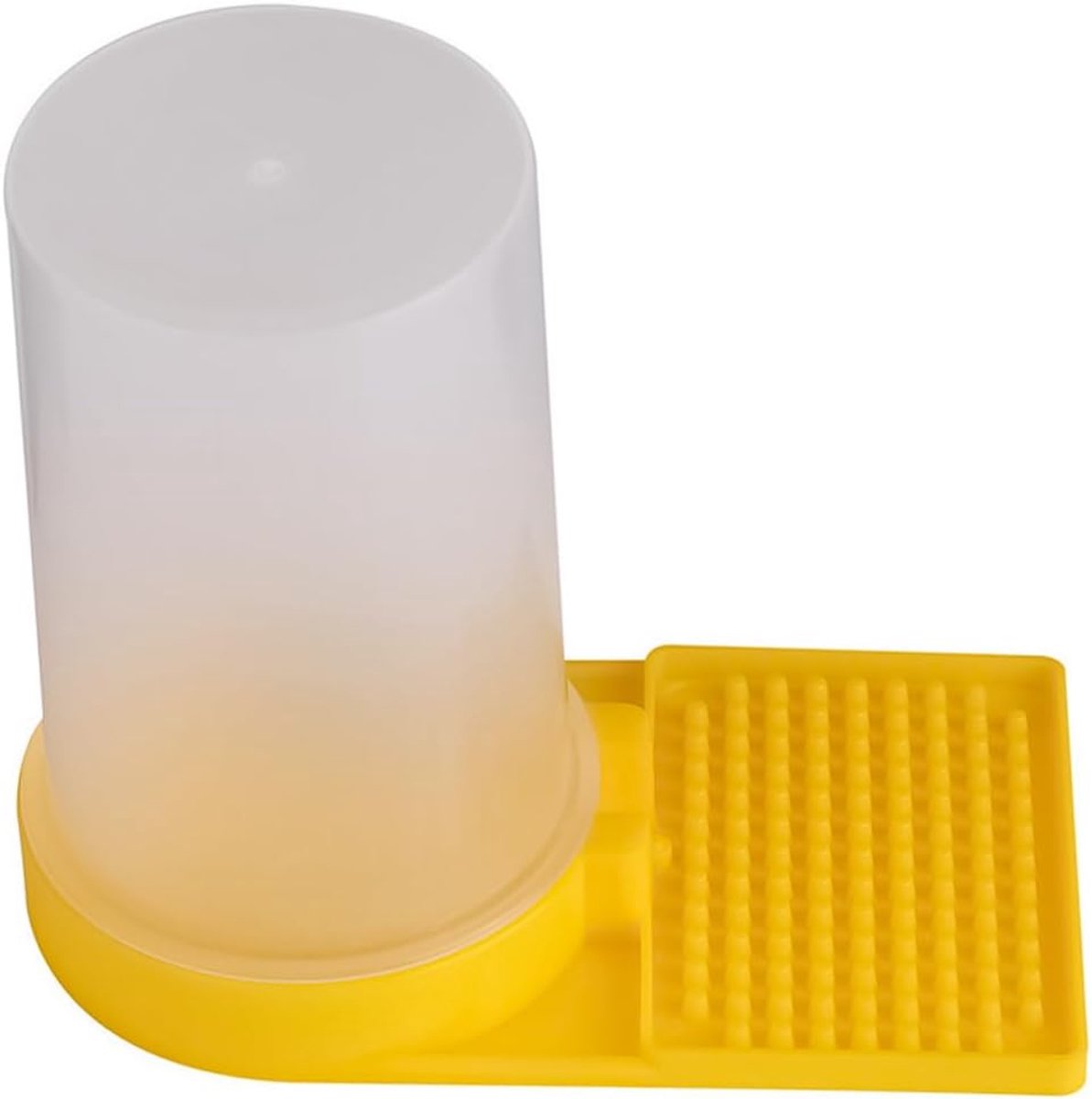 Bijenkorf drinkbak, imker gereedschap, honingingang, bijendrinknest (geel)