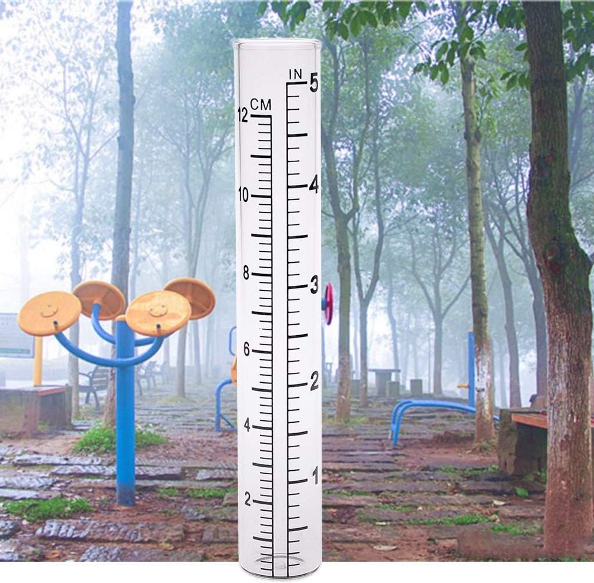 2 Stuks Clear Capaciteit Glas Regenmeter Vervanging Buis Outdoor Tuin Yard Thuis Regenmeter