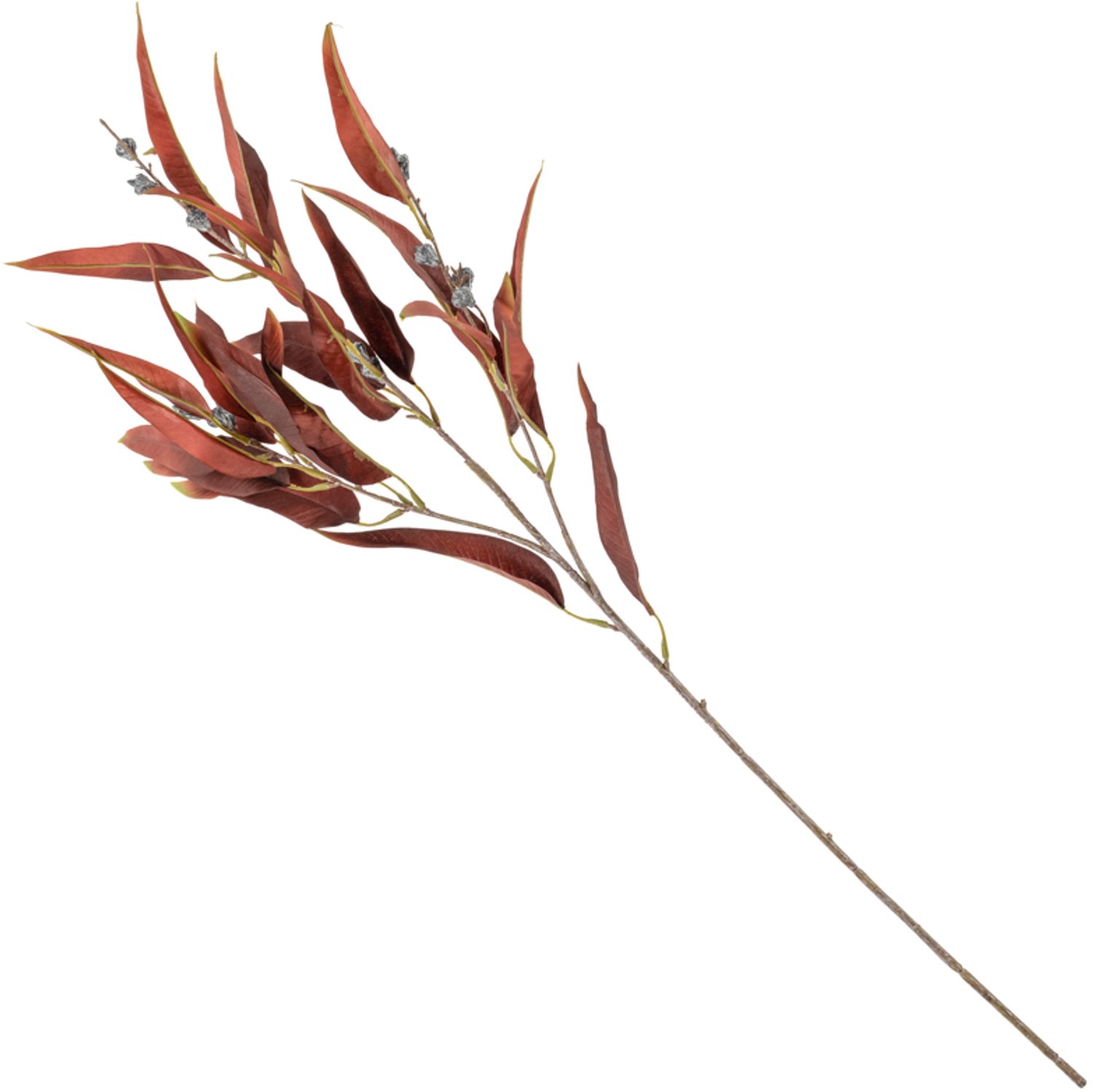 Kunstbloem eucalytpus 103cm rood