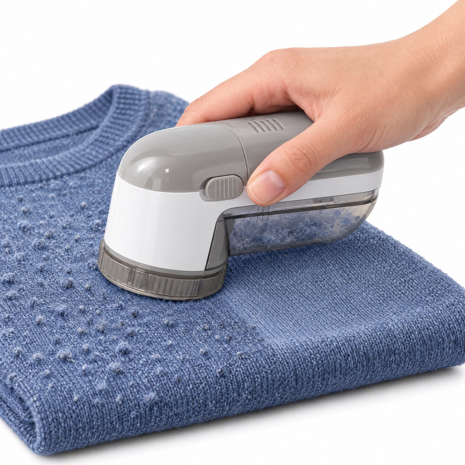 Cheqo® Pluizenverwijderaar op Batterijen - Ontpluizer voor Kleding en Stoffen - Pluizendief - Pluizentondeuse - Ontpiller - Draadloos - Elektrische Pluizenscheerder - Lint Remover - Anti Pluis Apparaat - Fabric Shaver - Pilling Remover