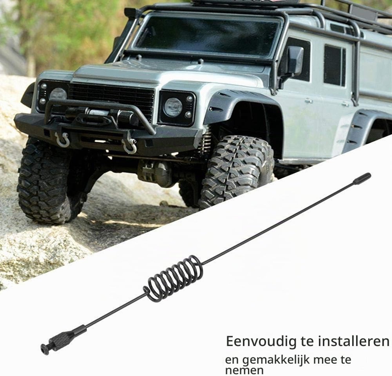 RC auto decoratieve antenne 175mm - metalen afstandsbediening - upgrade accessoires - verbeterde uitstraling - Vemera