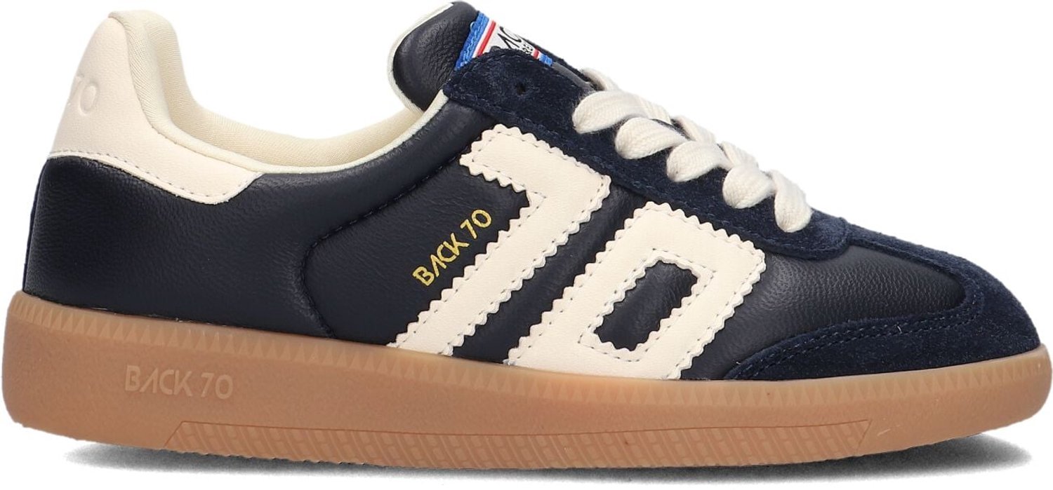BACK70 Cloud K Sneakers Jongens - Leren Sneaker - Blauw - Maat 35