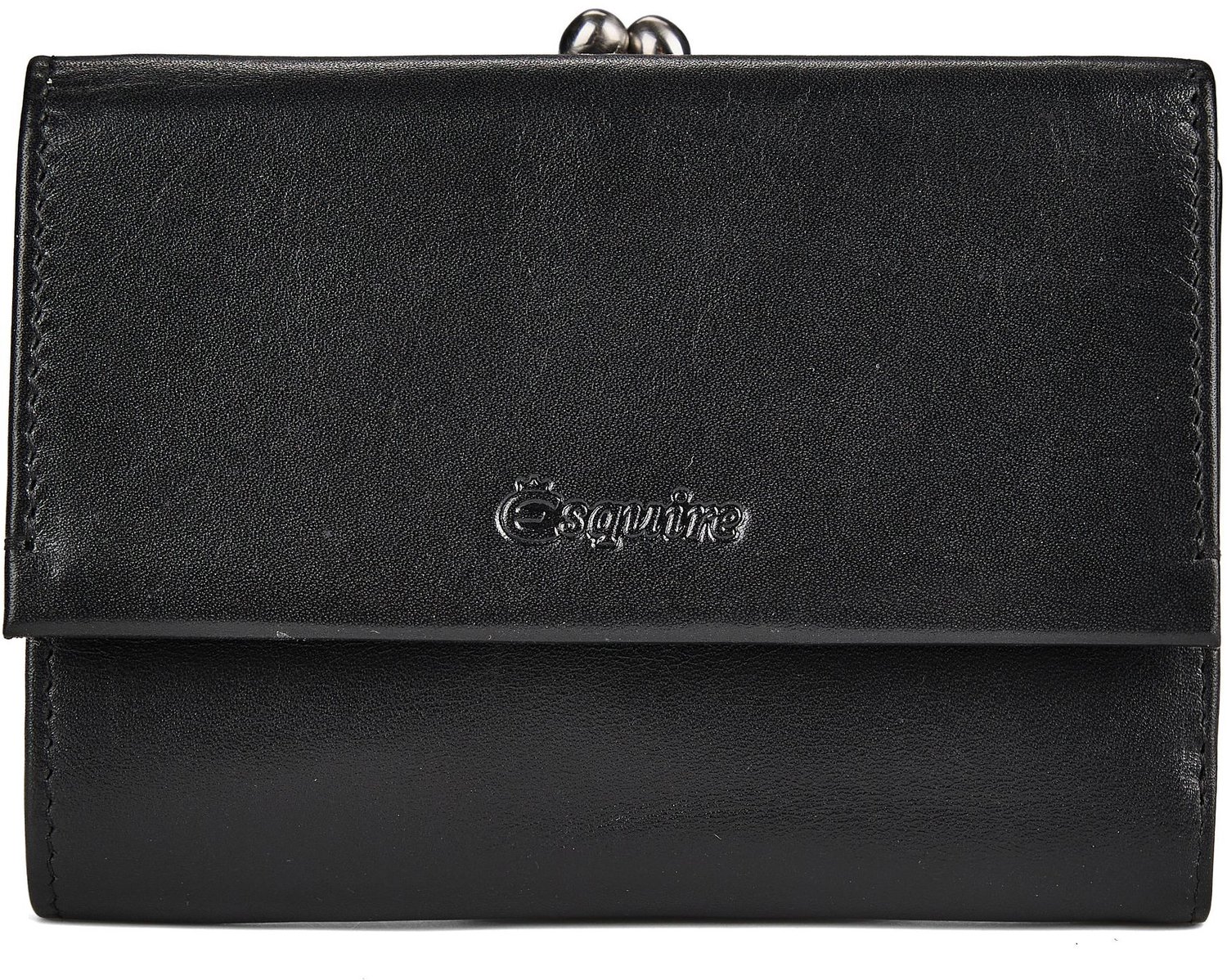 Esquire Silk Portemonnee Leder 12 cm - Dames - Horizontaal - schwarz