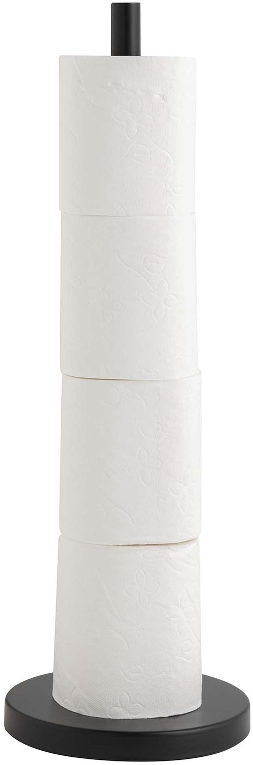 Douceur d'intérieur - Badkamerstandaard voor reservepapier, 43 cm, RILANO - zwart