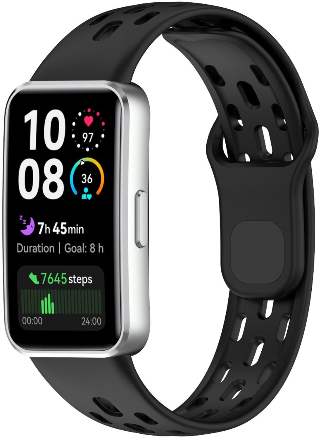 Siliconen Vervangband Kompatibel met Huawei Band 8/9/10 - Ademend & Waterdicht