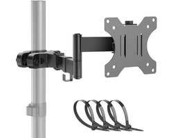 Universele VESA-paalmontage - voor tv's van 17 tot 32 inch - Volledig beweegbaar - inclusief VESA-plaat - Draagvermogen tot 8 kg - 17,6 lbs