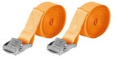 Carpoint Spanbanden – Lengte 4,5 meter – Breedte 25mm – Klemsluiting - Tot 250 KG – Met TÜV/GS keurmerk – 2 stuks