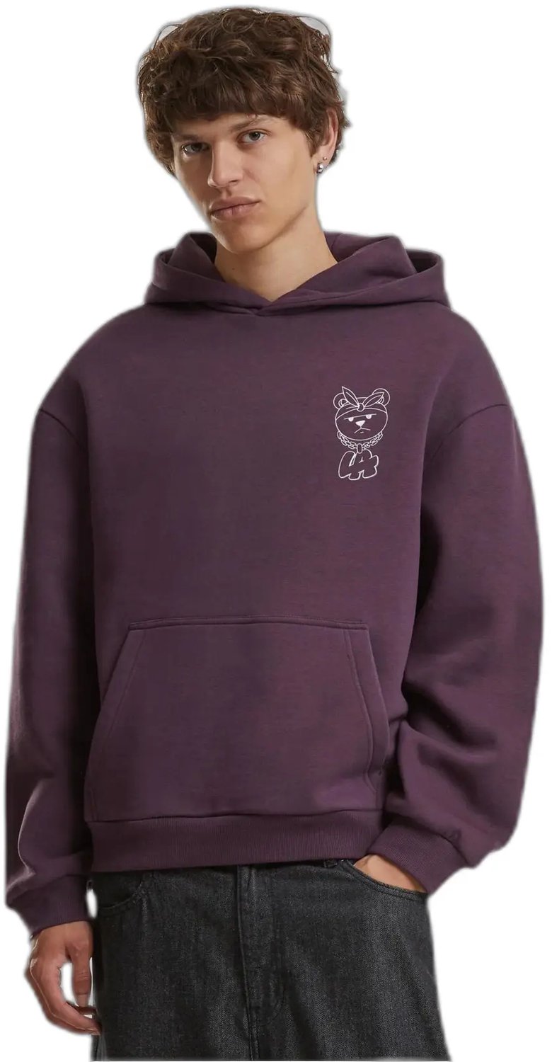 Hoodie Mister Tee LA Bear EMV Plumpurple