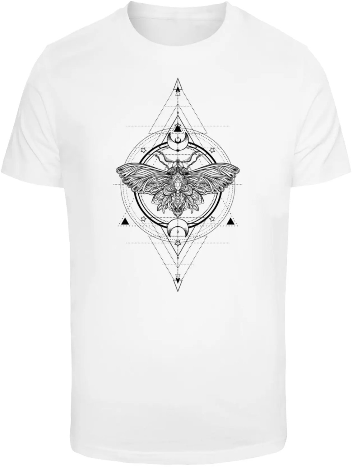 T-shirt Mister Tee Moth Wit