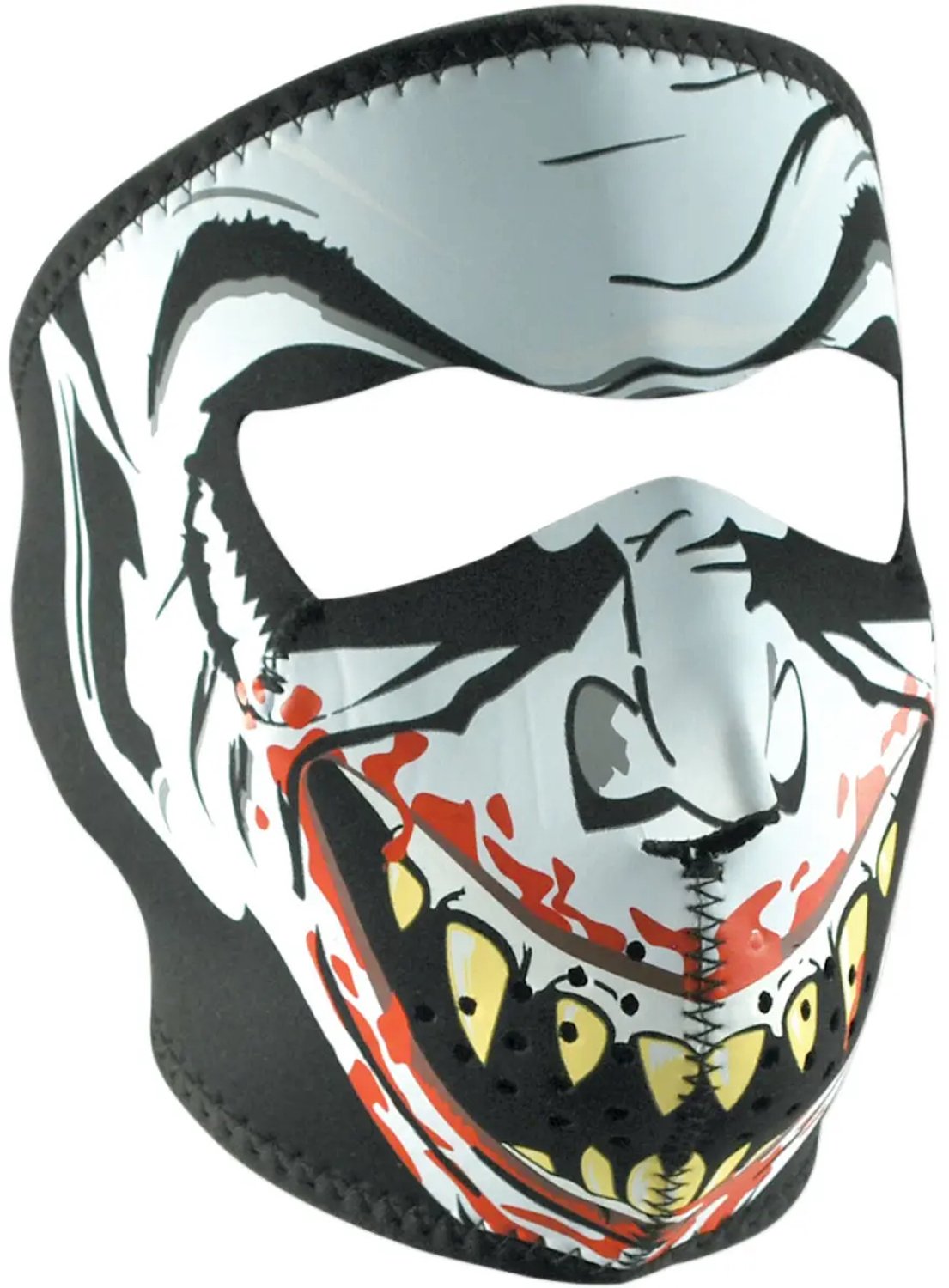 Motorfiets bivakmuts Zan Headgear full face glow-in-the-dark vampire Veelkleurig