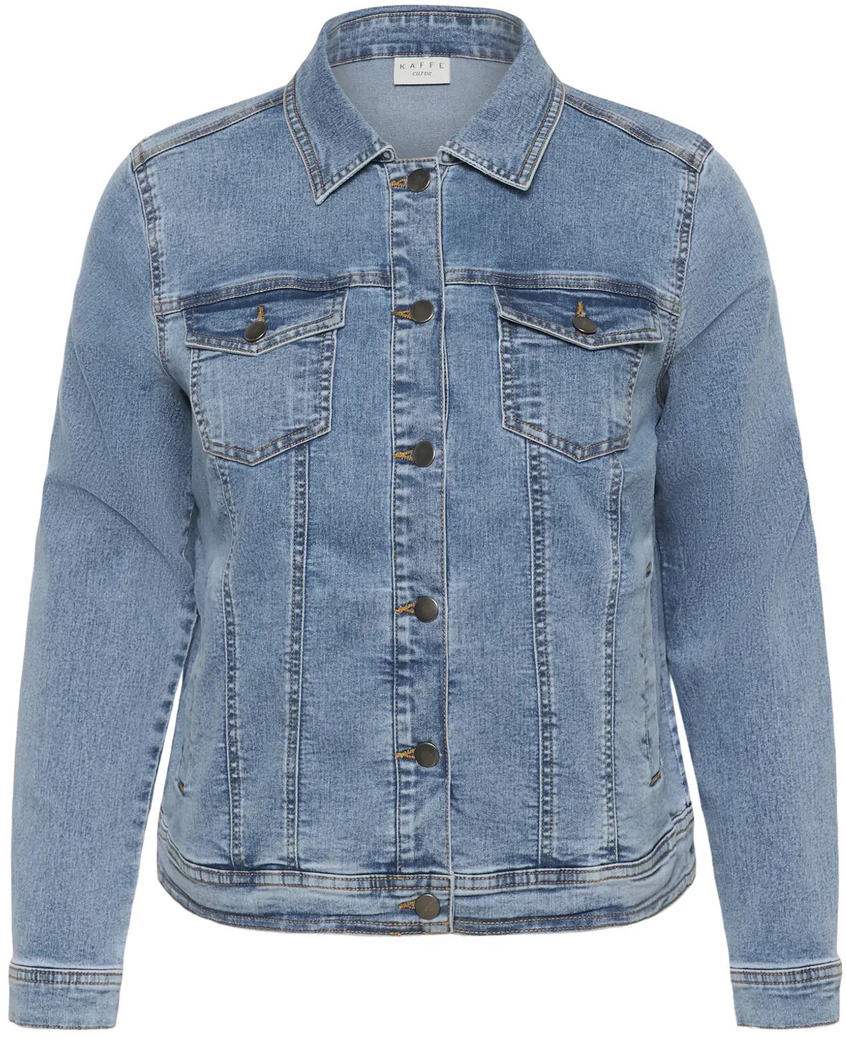 Dames spijkerjack KAFFE Curve KCVilana Blauw