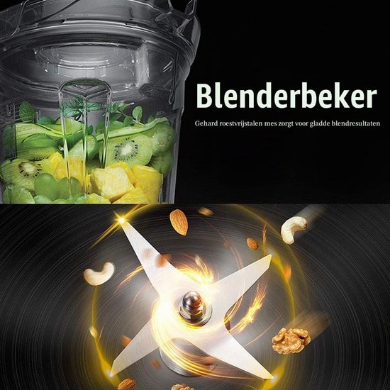 Blenderbeker - 2L - Transparant - Geschikt voor Vitamix — afbeelding 3