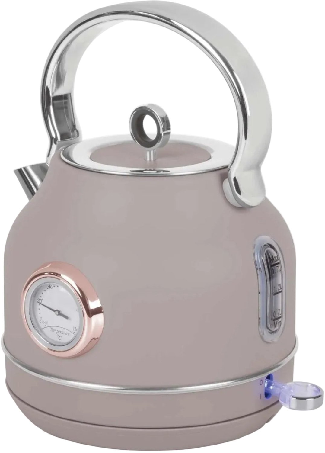 Berlinger Haus Waterkoker Taupe - met Thermometer - 1.7 Liter - 2200W