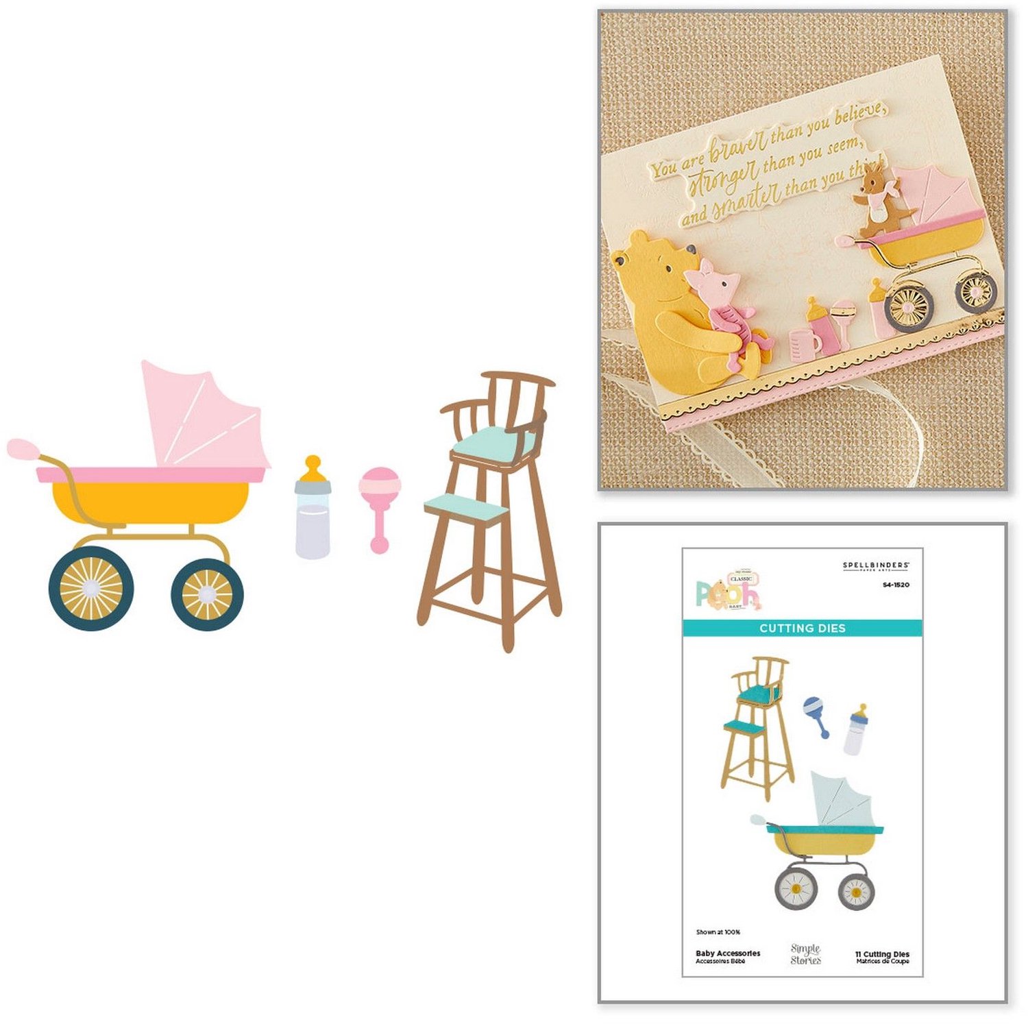 Spellbinders Snijmallen - Baby Accessories - 11 st.