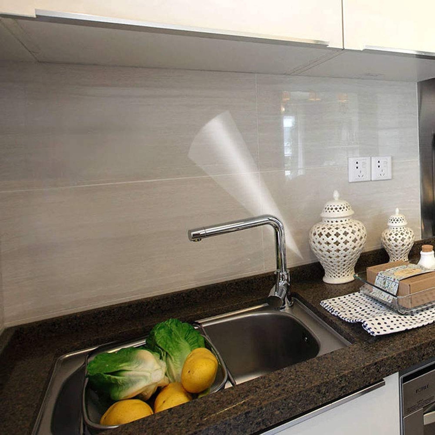 Zelfklevende vinylfilm 11,8 in x 118 in - transparant - waterdicht en oliebestendig - ServiceTopper