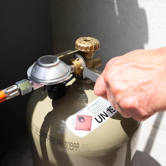 Gasfles sleutel - RVS - compact en duurzaam - ideaal voor kampeerders - ServiceTopper — afbeelding 2