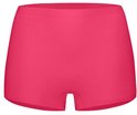 Fuchsia roze naadloze shorts voor dames.