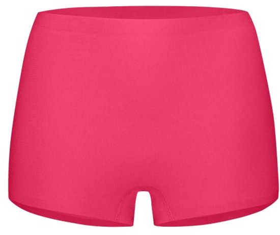 Fuchsia roze naadloze shorts voor dames.