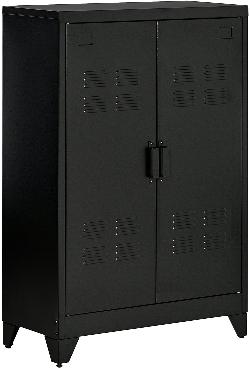 HOMCOM archiefkast - Metaal - 75x33x110cm - Zwart