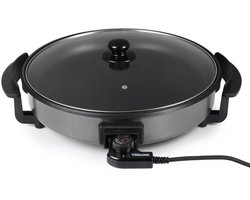 Tristar Elektrische hapjespan 1500W - PZ-2964 - Ø40cm Deksel - Maximale temperatuur 280⁰ C - PFAS-vrij
