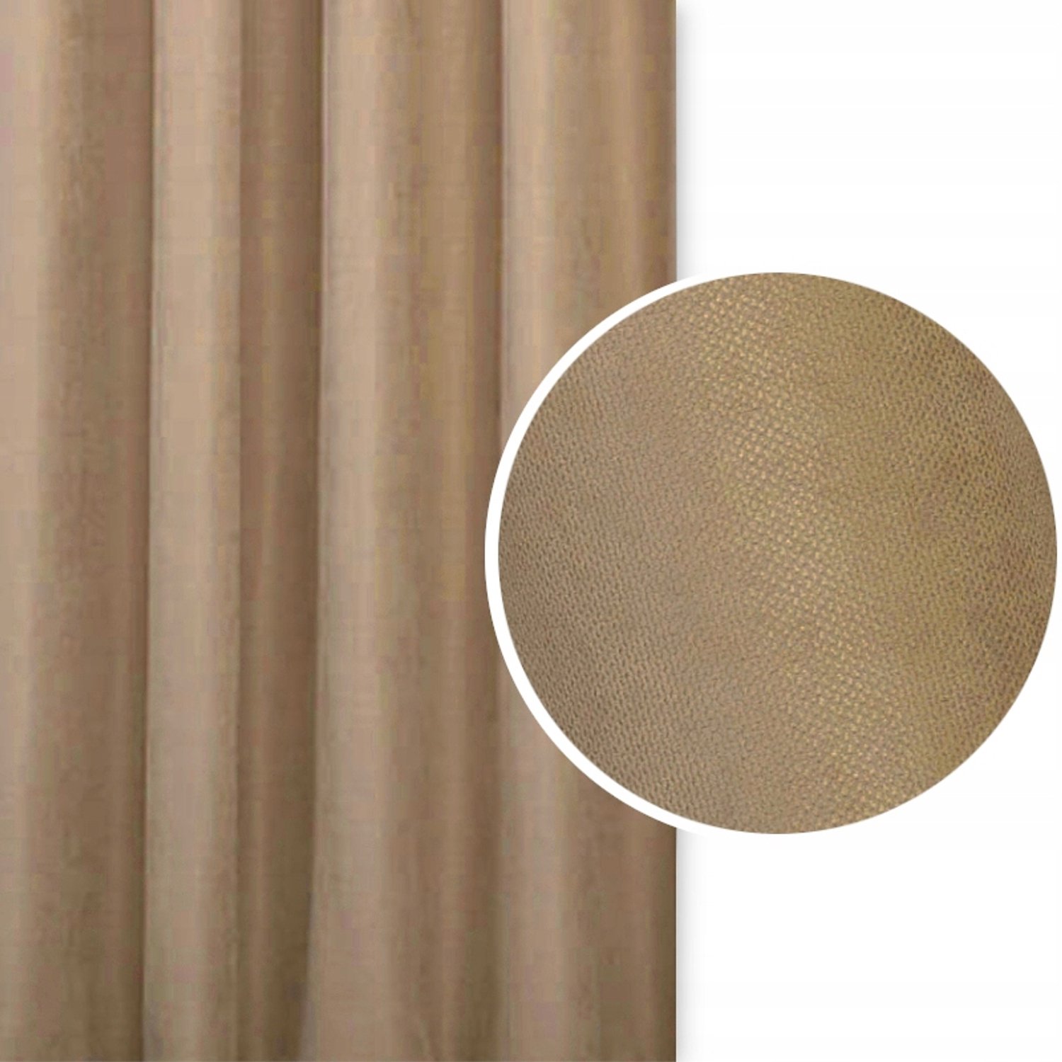 PRESTIQUA EFE Salon Gordijn - Karamell - 250x375cm - Verduisterend