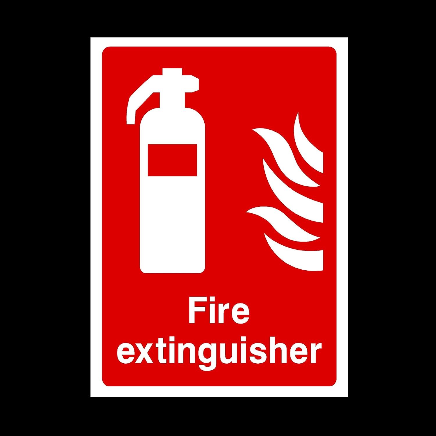 Brandblusser Sticker - Zelfklevend - Weerbestendig en UV-bestendig - Duidelijke noodaanduiding - Vemera