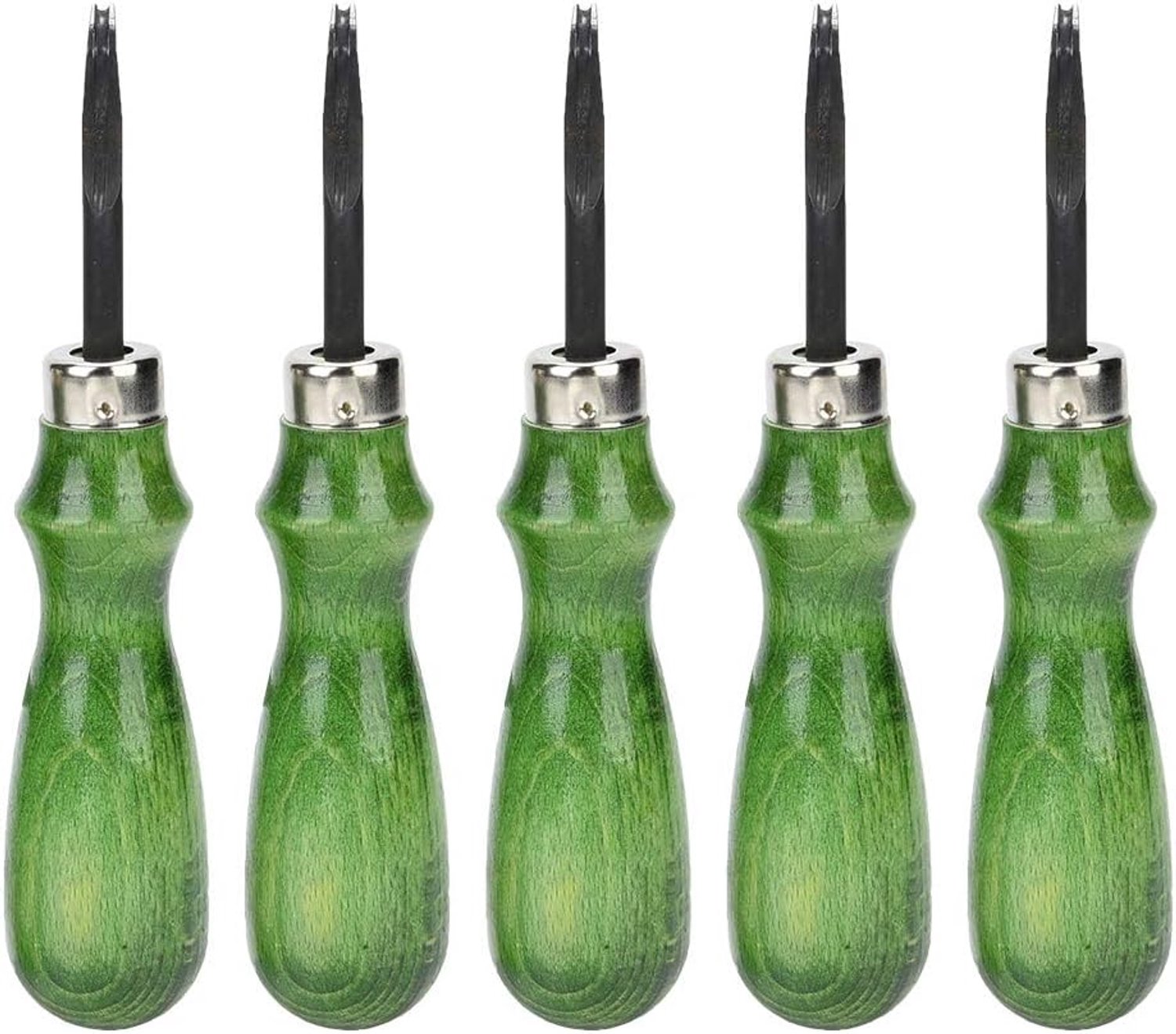Schuingereedschap 0,8 mm - legeringsstaal - comfortabele grip - ideaal voor verschillende leerdiktes - Vemera