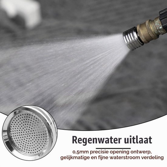 Power Washer Douchemond, 2 stuks hogedrukreiniger tips met 1/4 inch snelkoppeling voor tuin patio bewatering auto wassen — afbeelding 5
