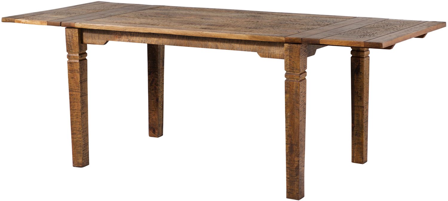 MASSIVMOEBEL24 .DE eettafel donkerbruin massief hout gemonteerd RODEZ #124