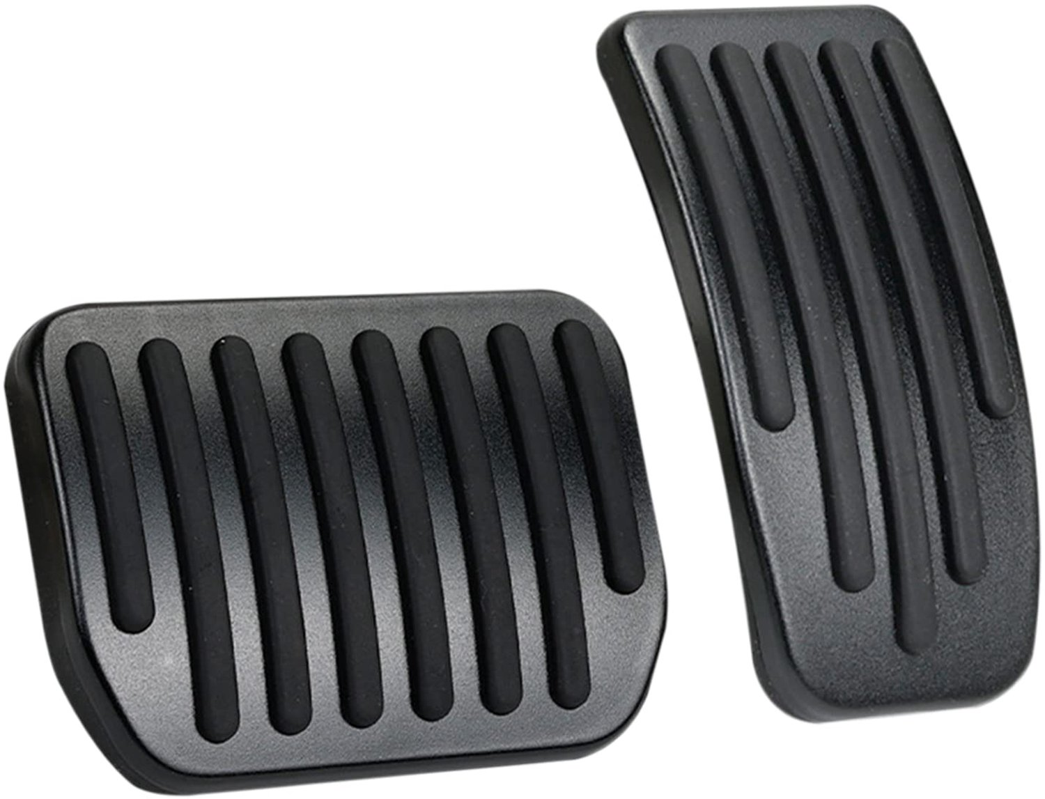 2 Stuks Aluminium Pedal Covers voor Auto met Rubber Grip