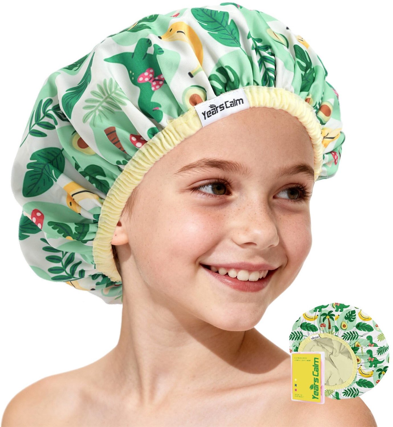 Kindershowercap met Dubbel Laags Ontwerp en Cartoon Motief