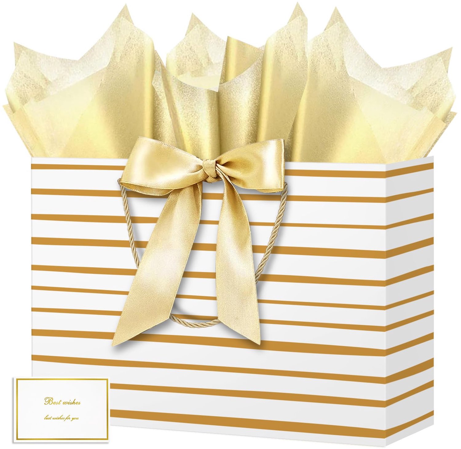 Cadeauzakjes met Papieren Zakdoekjes en Kaarten, 2 Stuks