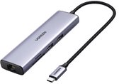 Ugreen 60515 USB-C Hub 2*USB3.0+HDMI+RJ45+SD&TF +PD port Converter