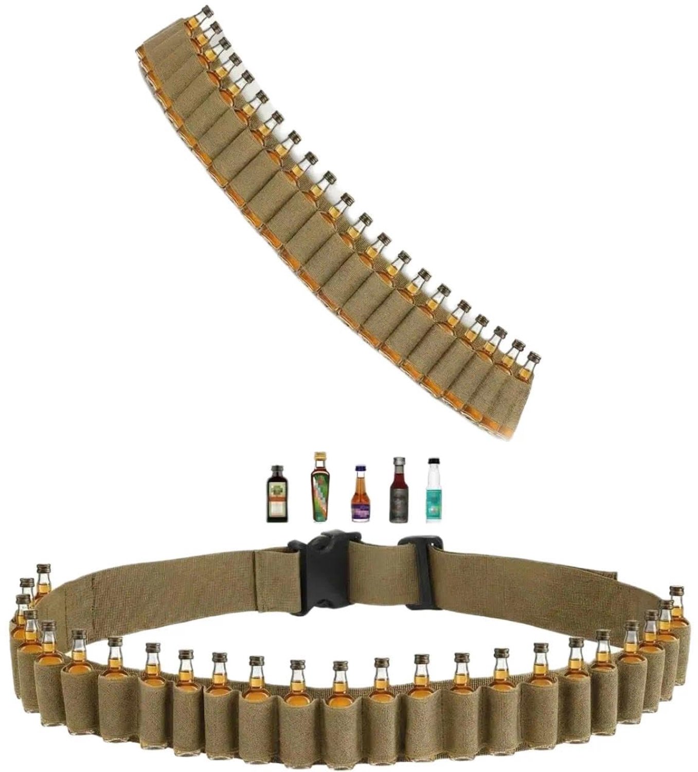 Verstelbare Borrelgordel voor 27 Shots